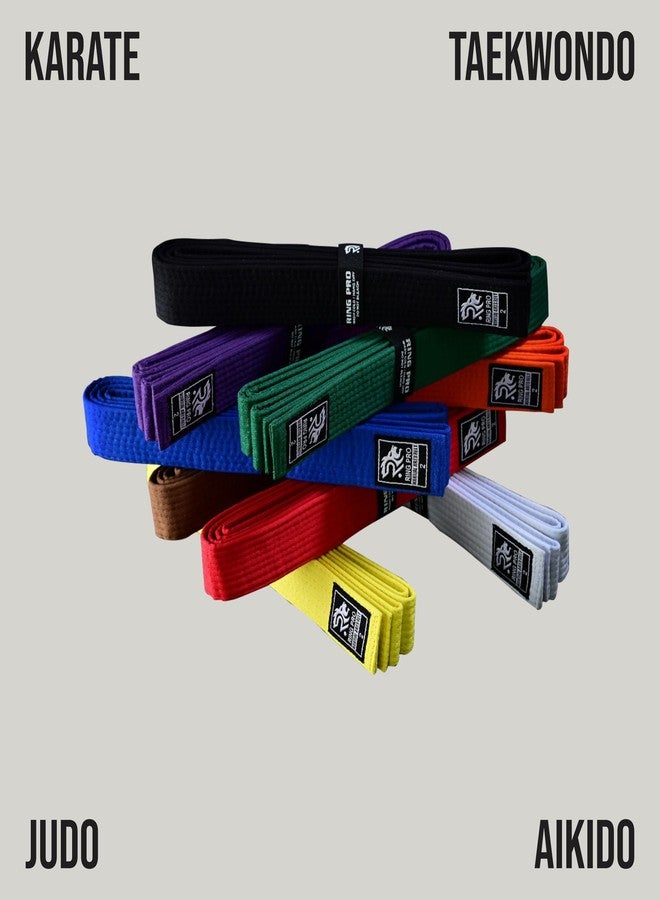 RING PRO Karate Belt Polycotton Martial Arts Belt for Karate Taekwondo Judo Aikido Durable Kids and Adults Belt - Image 4